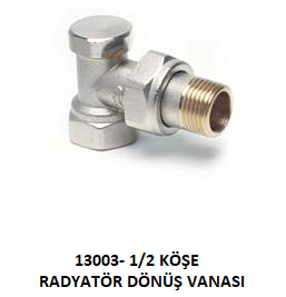 13003- 1/2-KÖŞE RADYATÖR DÖNÜŞ VANASI